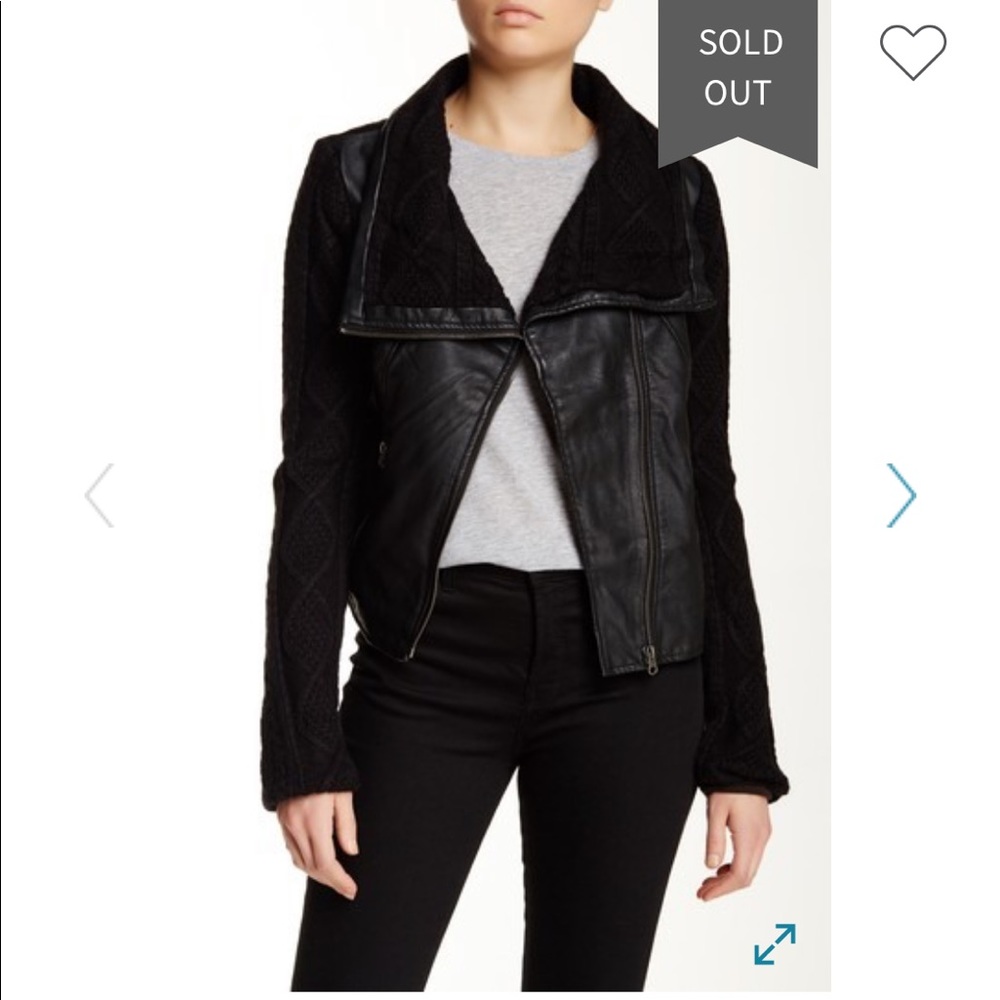 NEW VINTAGE HAVANA Black Leather Moto Jacket Med - Picture 8 of 8